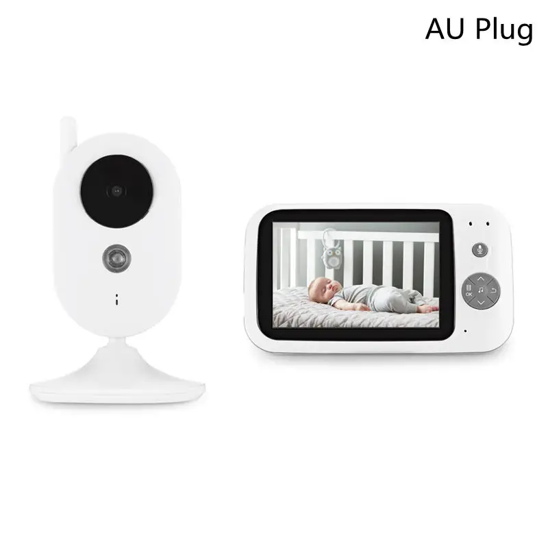 AU Plug Дропшиппинг 3,5 дюймов беспроводной видео детский монитор безопасности 2 способа контроля температуры Talkie няня - Цвет: AU Plug