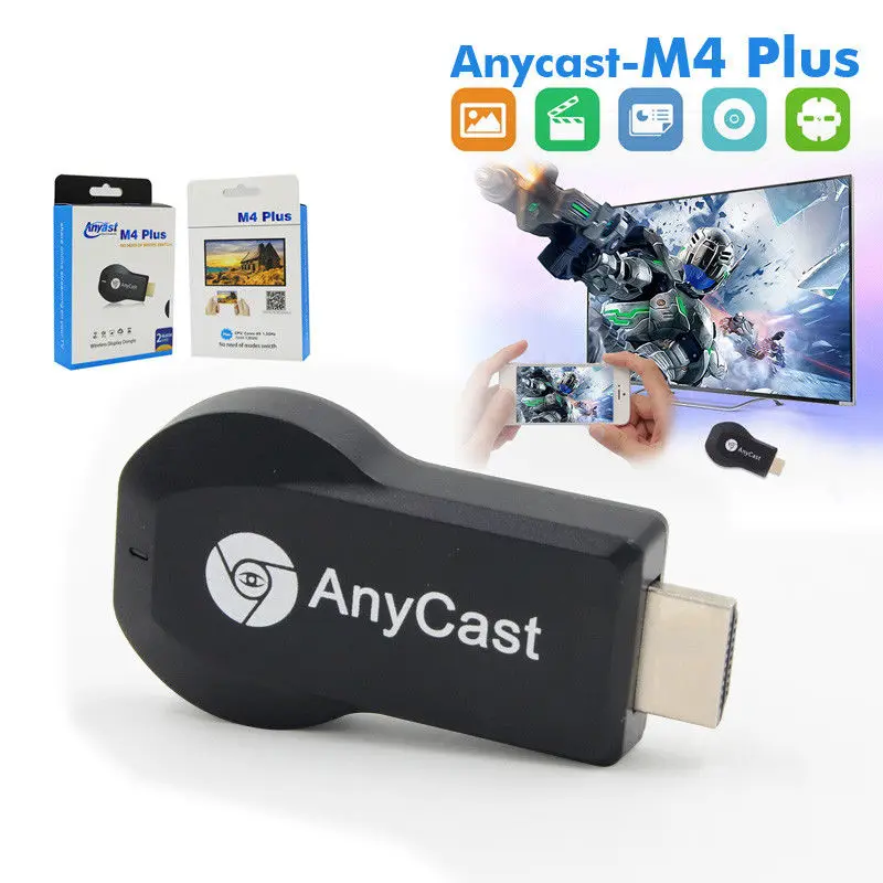 Anycast Dongle WiFi TV 1080p Airplay дисплей DLNA беспроводной HDMI совместимый приемник Stick Miracast M4