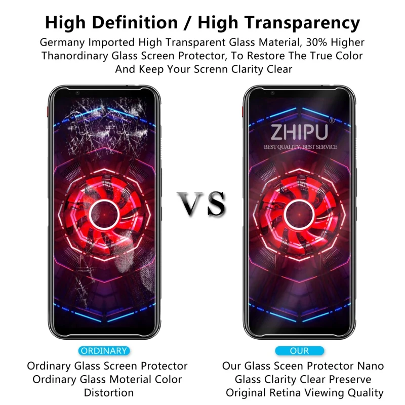 2 шт стекло для zte Nubia Red Magic 3 3s защитное 2.5D 9H закаленное Защитная пленка *|Защитные