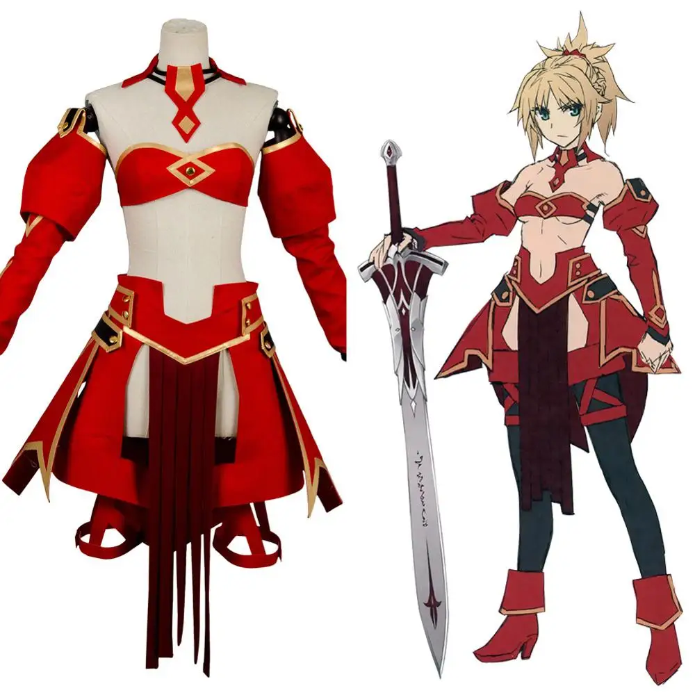 Fate Grand Order костюм Astolfo Apocrypha саблей Красного мордреда косплей платье для девочек