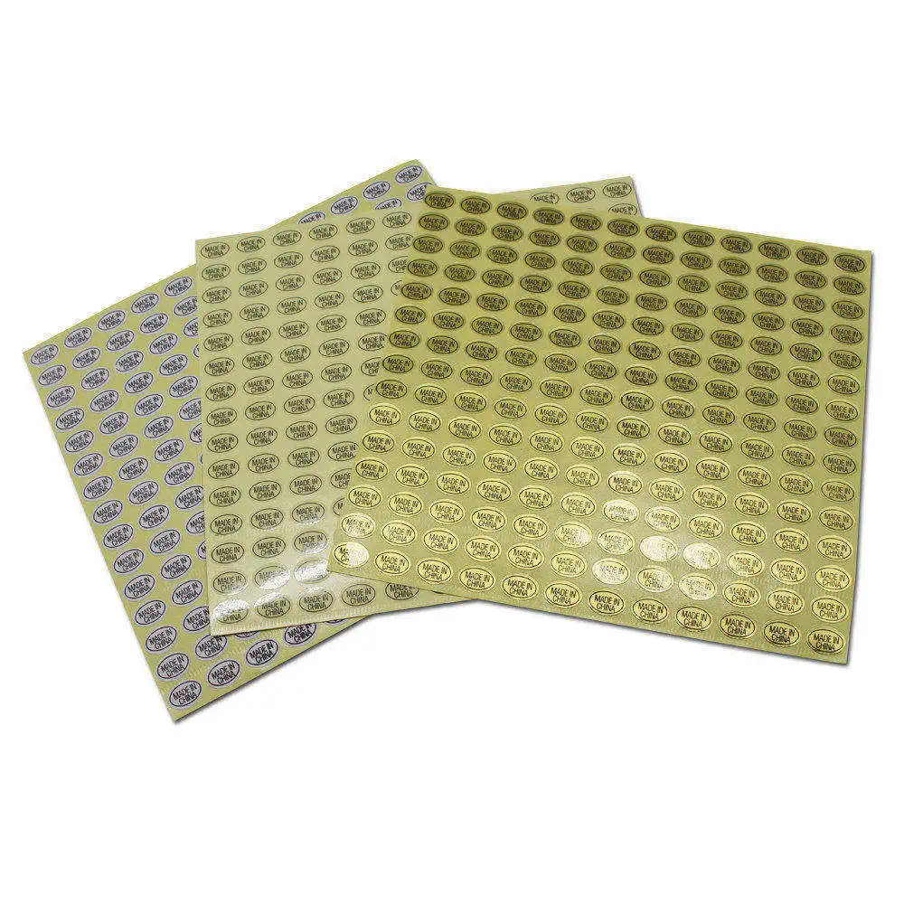 

Retail 8100Pcs/Lot 0.9*1.3cm Transparent / White / Gold Oval Adhesive Sticker 0.35"x0.51" Made In China Waterproof Label Sticker