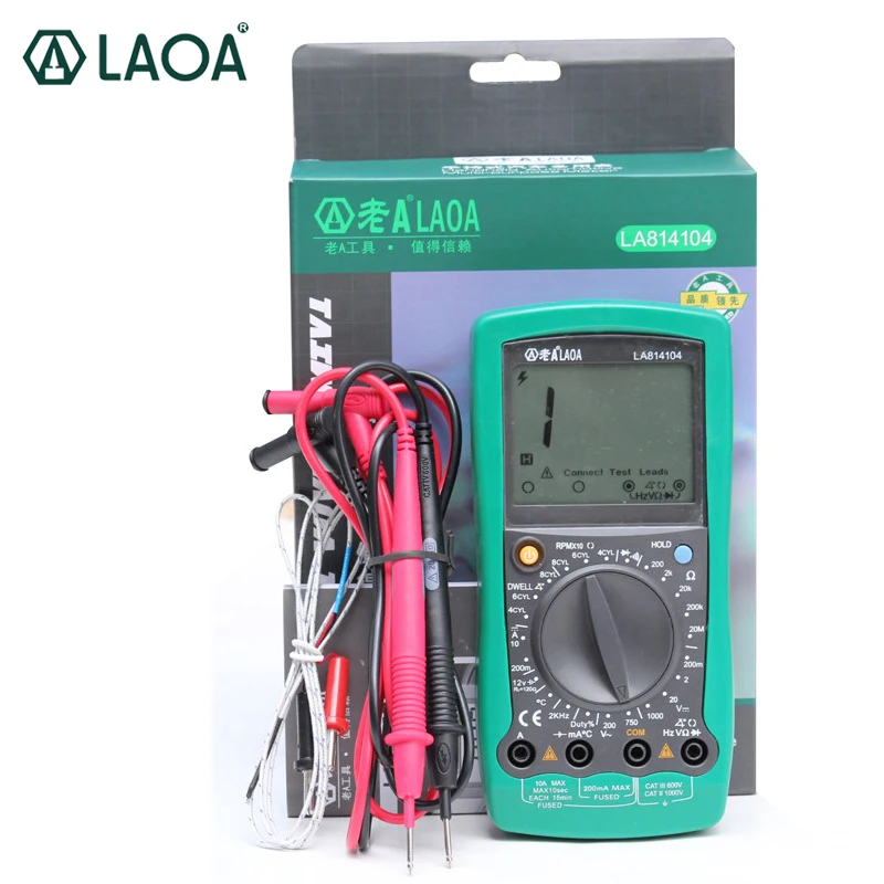 Цифровой мультиметр для защиты от перегрузки LAOA LA814104|electrical digital multimeters|digital