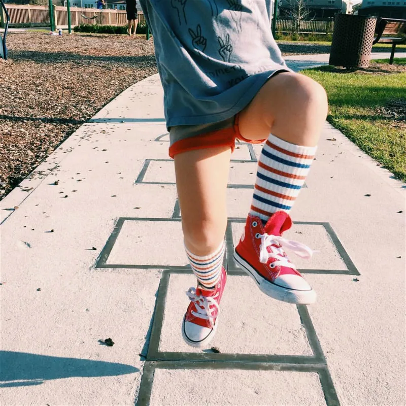 Милые носки для малышей Детские гольфы с буквенным принтом хлопковые