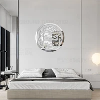 fashion creative traditional chinese dragon mirror wall stickers for living room dining room decoration r217