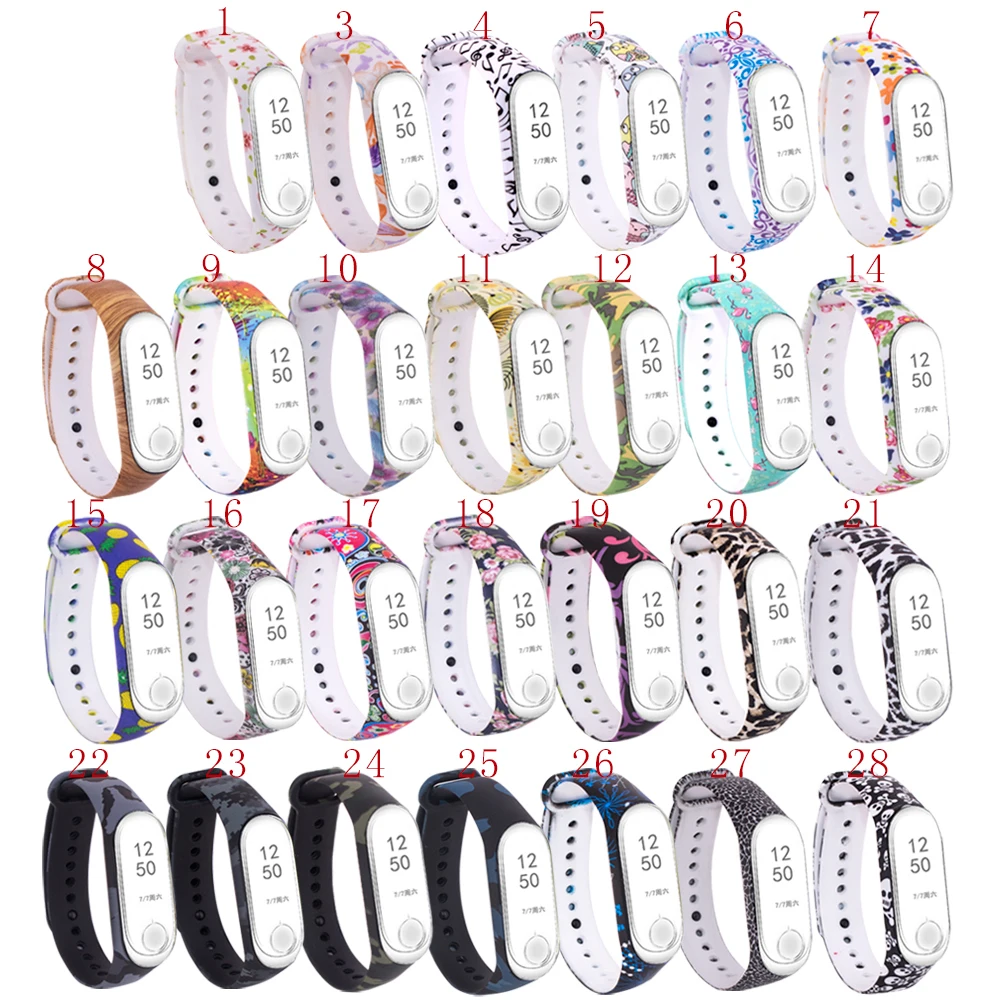 1Pcs 27 Colors Outdoor TPU Replacement Pedometers Band Strap For Xiaomi 3 Accessories | Спорт и развлечения