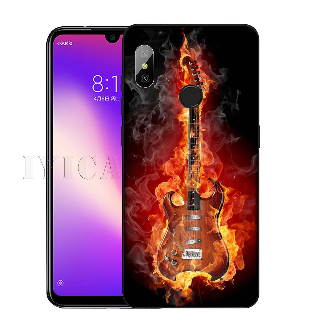Роскошный мягкий силиконовый чехол для телефона IYICAO Music guitar DJ Xiaomi Redmi K30 K20 8A 7A 6A 5A S2