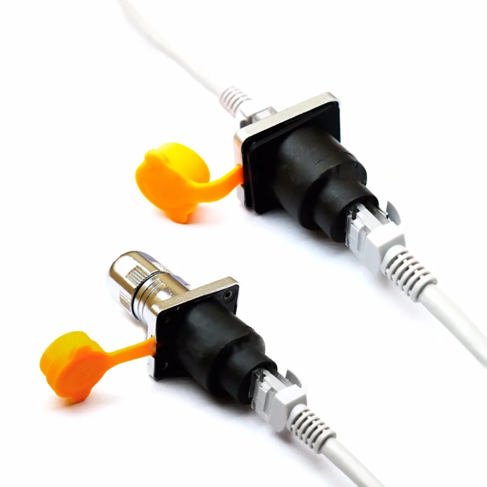 RJ45 водонепроницаемый разъем розетки светодиодный дисплей Aignal самоблокирующийся