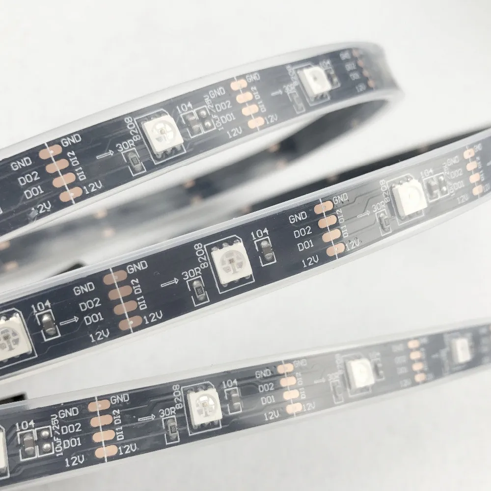 Пиксельная полноцветная светодиодная лента 5050 RGB 12 В постоянного тока GS8208 30