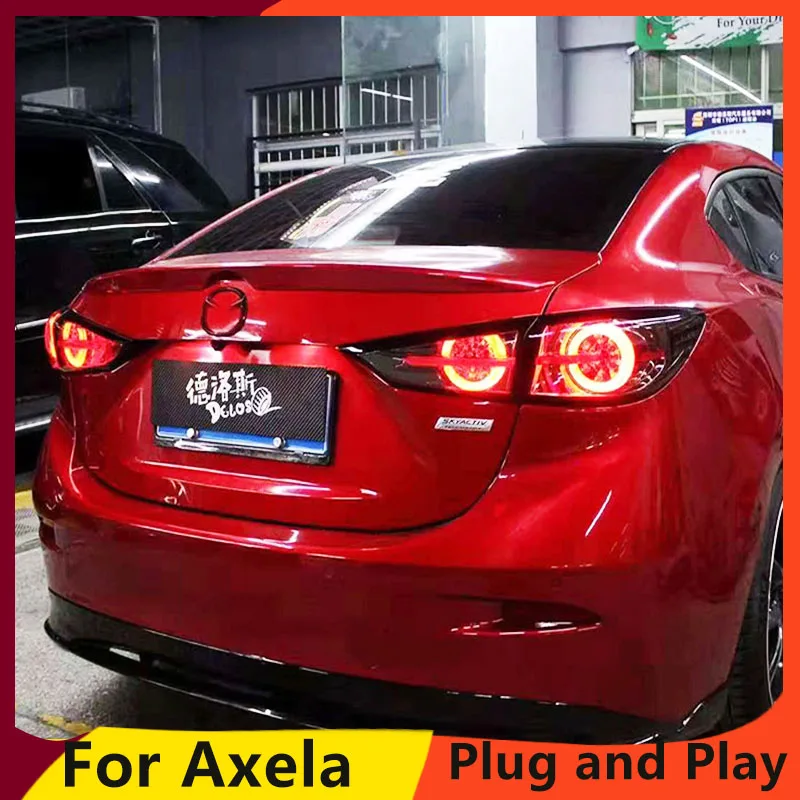 KOWELL стайлинга автомобилей для Mazda 3 задние фонари Mazda3 Axela светодиодный задний фонарь динамический сигнал поворота Задний фонарь DRL+ тормоз+ Парк+ знак