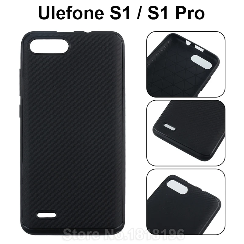 Для Ulefone S1 чехол силиконовый роскошный защитный черный мягкий ТПУ для Pro