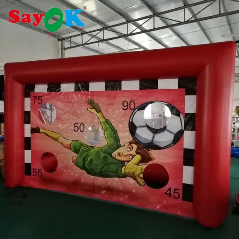 Sayok Commercial Portable Inflatable Football Dart Soccer Goal Target for Shooting Game | Игрушки и хобби