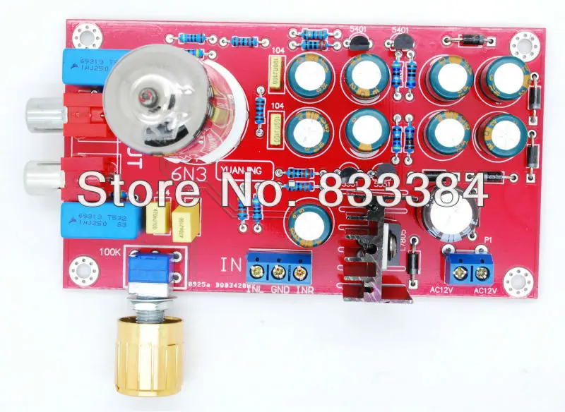 

6N3 Tube Buffer Audio Preamplifier Pre-AMP Board HIFI Amplifier DIY AMP Board