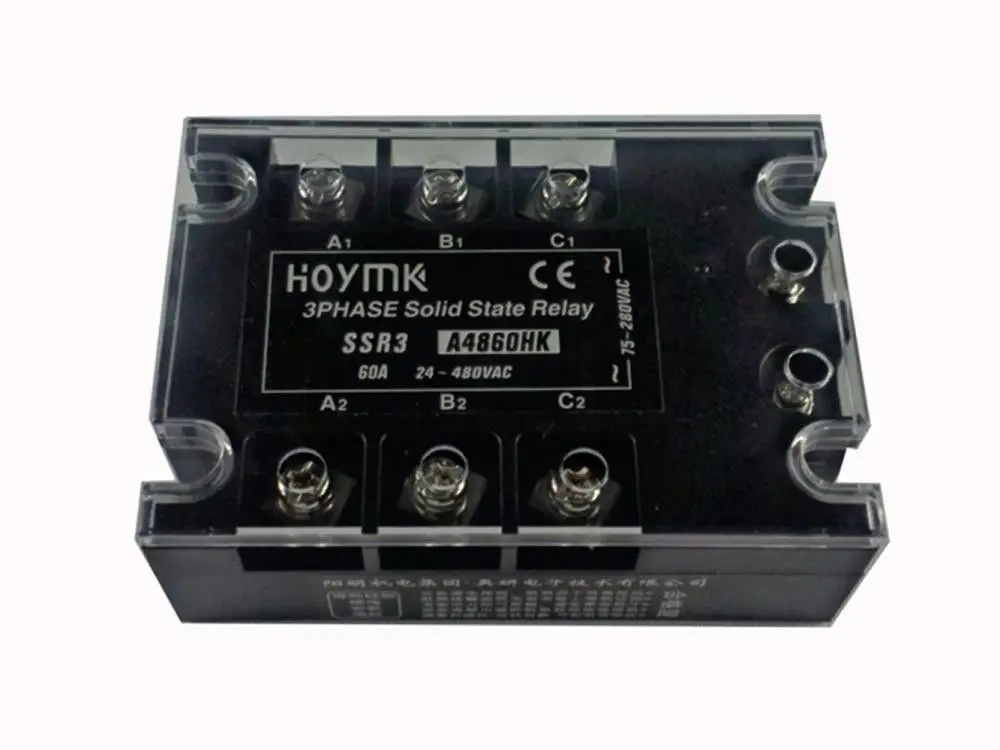 Q00030 SSR3-A4860HK 60A 3 Phase Solid State Relay AC-AC SSR3 A4860HK