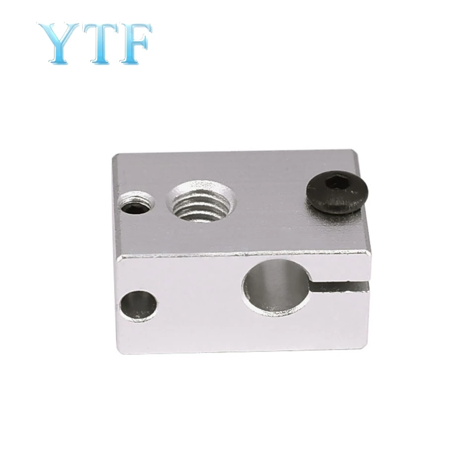 

Модернизированный алюминиевый Термоблок V6 23*16*12 мм для E3D V5 V6 PT100 J-head экструдер HotEnd нагреватель Запчасти для 3D-принтера