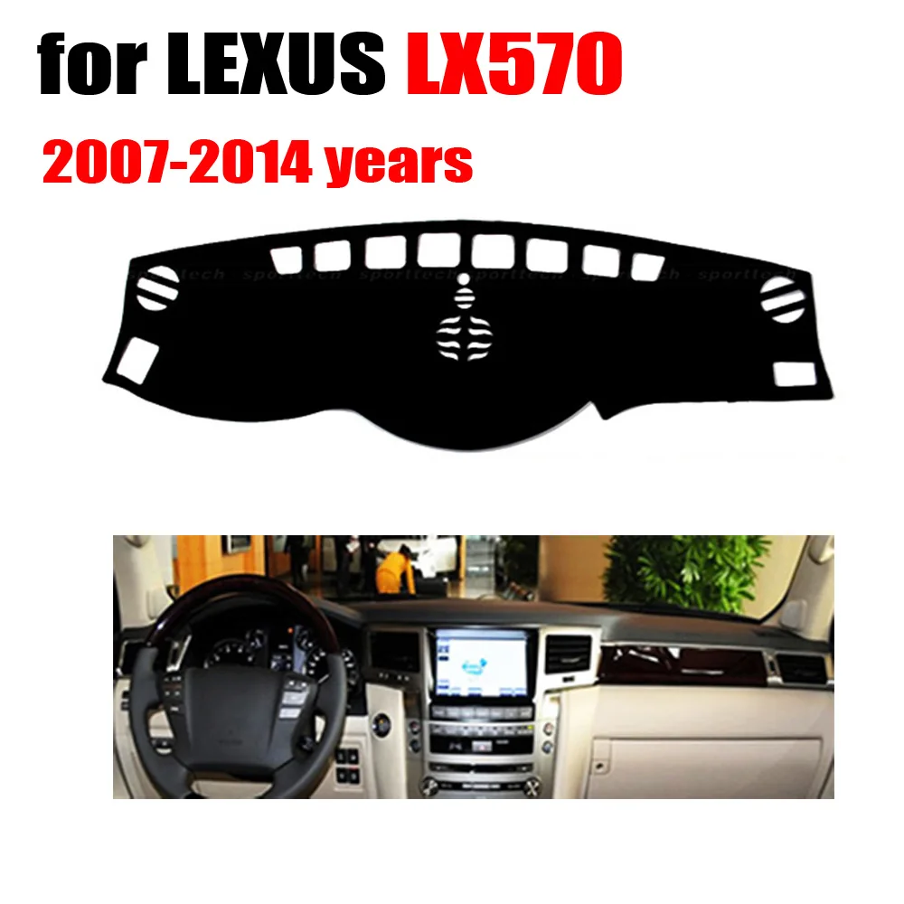 

Автомобильный коврик для приборной панели RKAC, коврик для LEXUS LX570 2007-2014 лет, левосторонний коврик для приборной панели, коврик, чехлы для прибо...