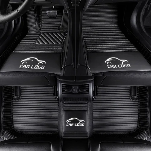 black Автомобильные коврики для Lexus IS 200t 250 300H 350 LX570 GX460 GS300 RX200T RX350 NX200T ES 250 CT200H Противоскользящий ковер из искусственной кожи - Название цвета: black