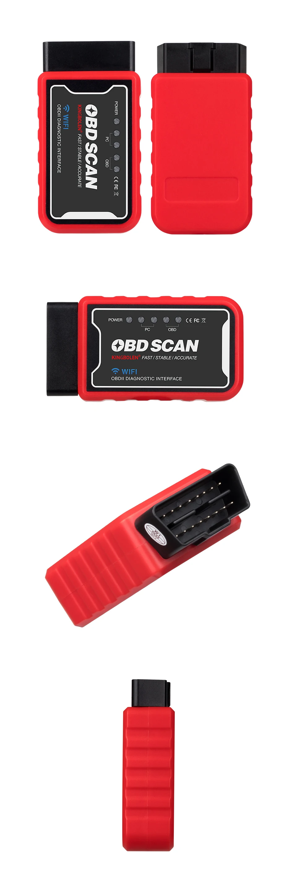 Pic18f25k80 чип мини elm327 WiFi/BT OBDII V1.5 считыватель кодов OBD 2 сканер ELM 327 Wifi диагностический инструмент для iOS/Android
