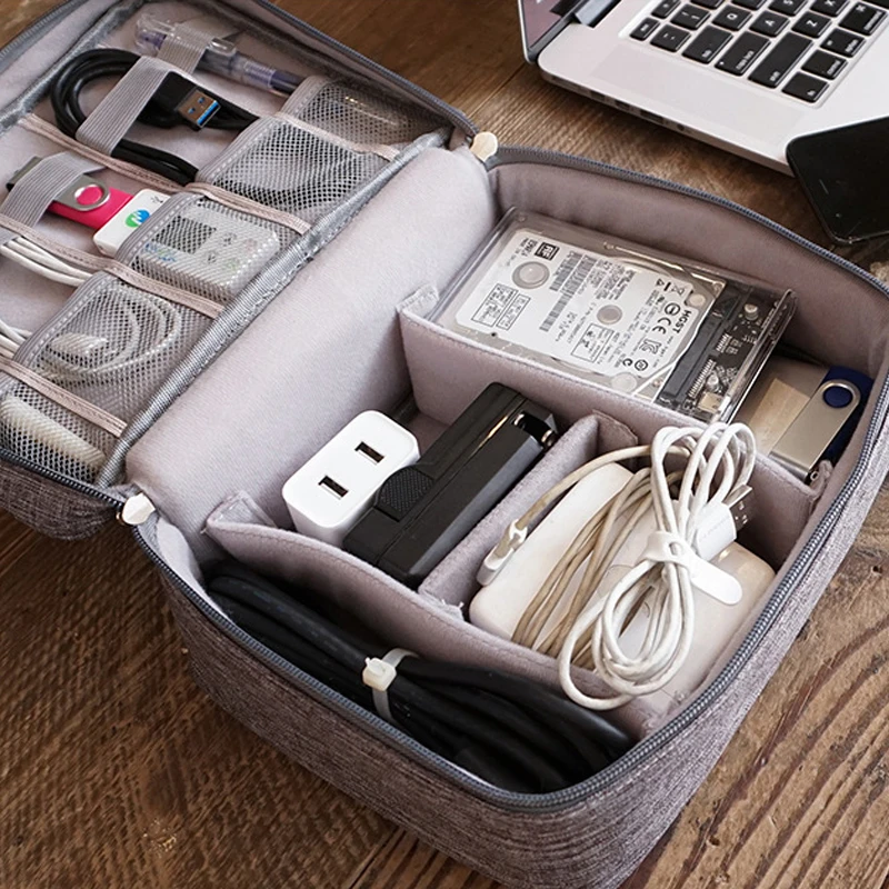 Портативный цифровой usb-гаджет органайзер зарядное устройство провода дорожный