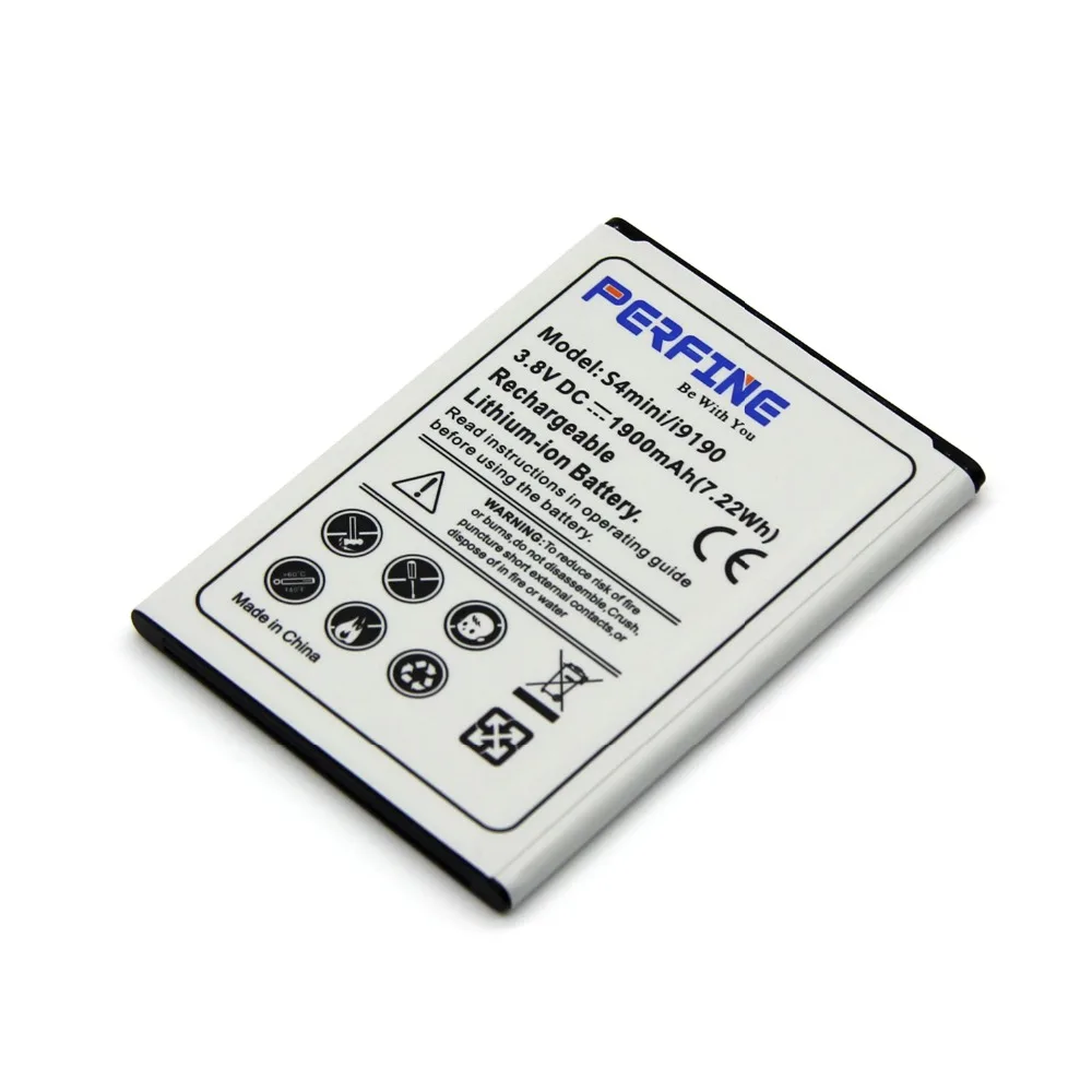 S4 Mini аккумулятор Perfine высокое качество 1900 мАч Замена для Samsung Galaxy mini i9190 i9195 B500BE