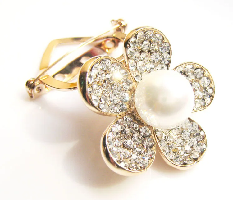 Жемчужная брошь/2014 новая модная свадебная брошь со стразами/отличные броши для