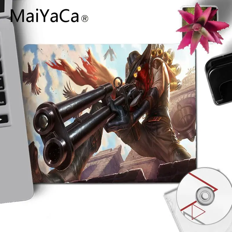Красивое аниме MaiYaCa league of legend jhin небольшой коврик для мыши компьютерный