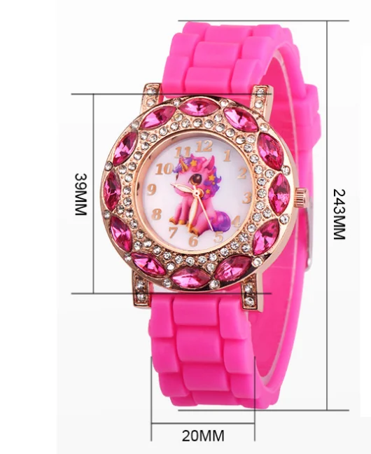 Часы наручные женские в стиле харадзюку модные милые спортивные часы с розовым