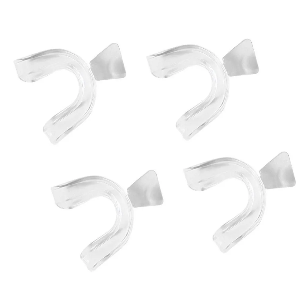 4pcs Teeth Whitening Silicone Night Mouth Guard for Clenching Grinding Dental Bite Sleep Aid Tray |