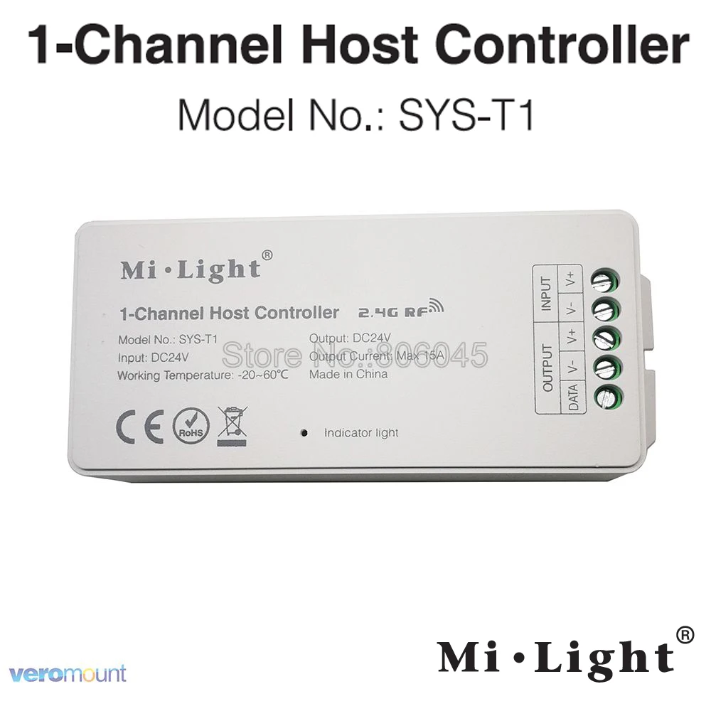 SYS T1 Mi светильник DC24V 360W 15A 1 Channel Управление Wi Fi DMX512 Alexa приложение работать с серии