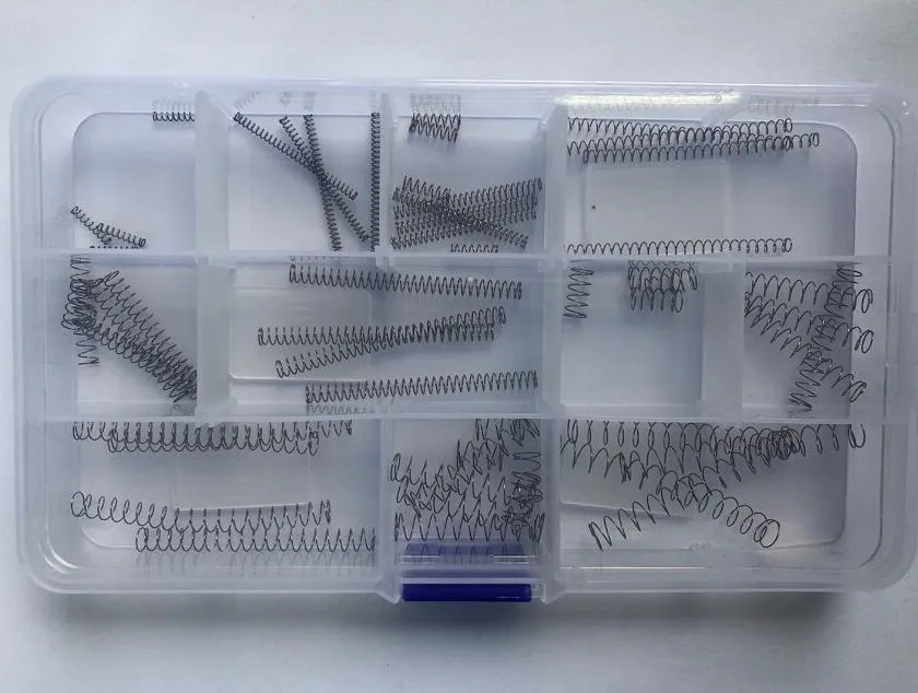 56pcs 0.3mm wire diameter pressure spring steel 3mm/4mm/5mm/6mm OD compression return Y-springs 10mm/30mm/50mm length | Обустройство