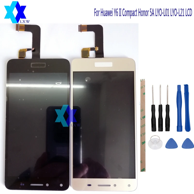 5 0 &quotДля Huawei Y6 II Compact Honor 5A LYO L01 L21 Полный ЖК Дисплей с Сенсорный экран Узел датчика