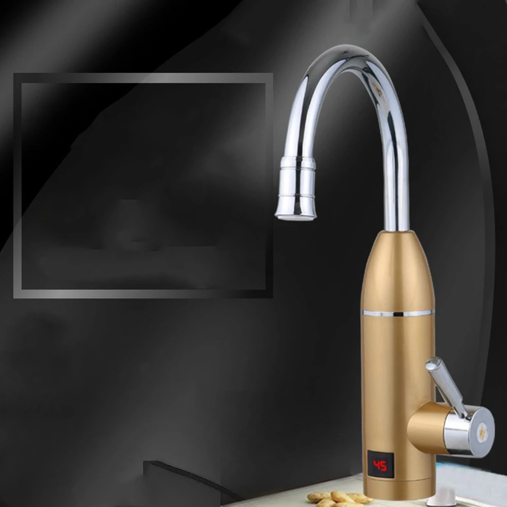 

Electric Kitchen Water Heater Tap Instant Hot Water Faucet Heater Cold Heating Faucet Tankless Instantaneous Water Heater Hot