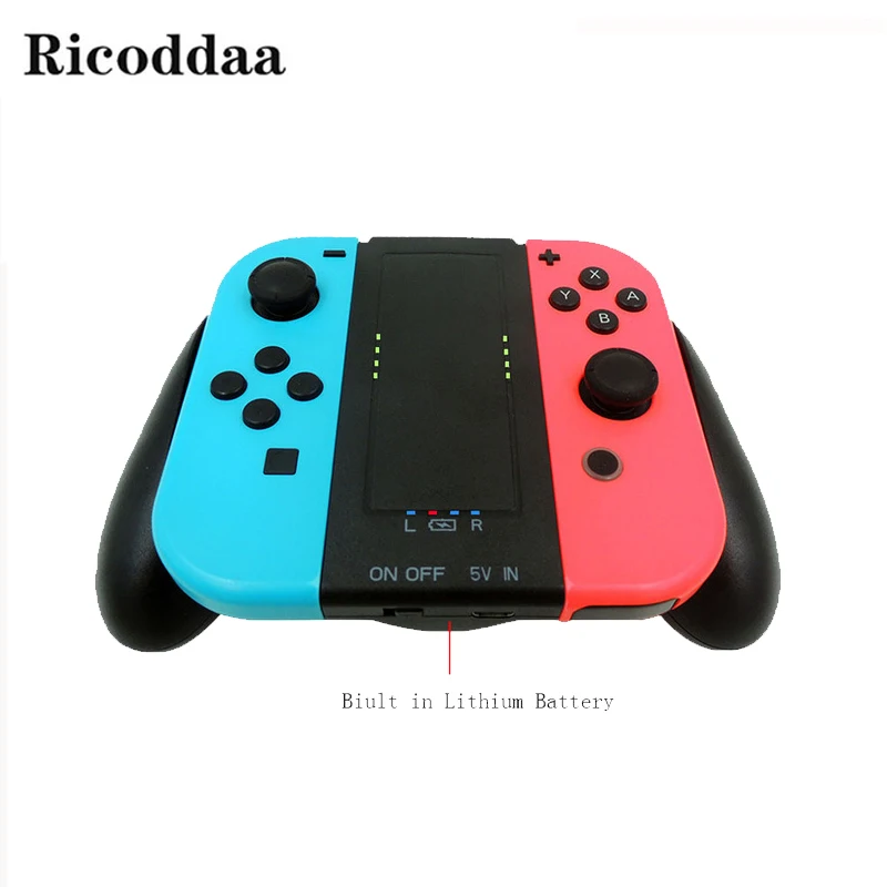 

Built in 2000mAh For Nintend Switch Rechargeable Battery Grip Handle Charging Station For N-Switch Joy-Con Controllers Battery