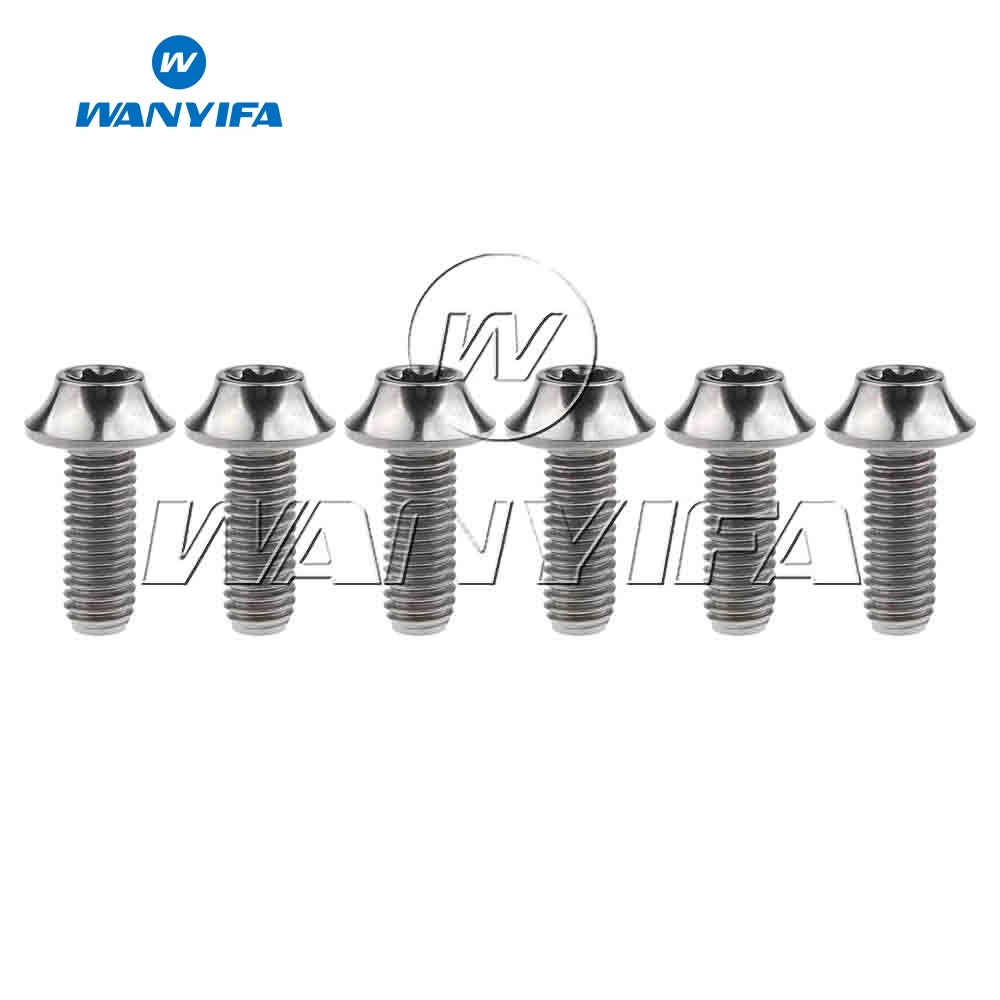 Wanyifa титановый M6x16 20 мм болт Torx T30 головка для велосипеда V Brake 6 шт./лот|brakes for bicycles|m6
