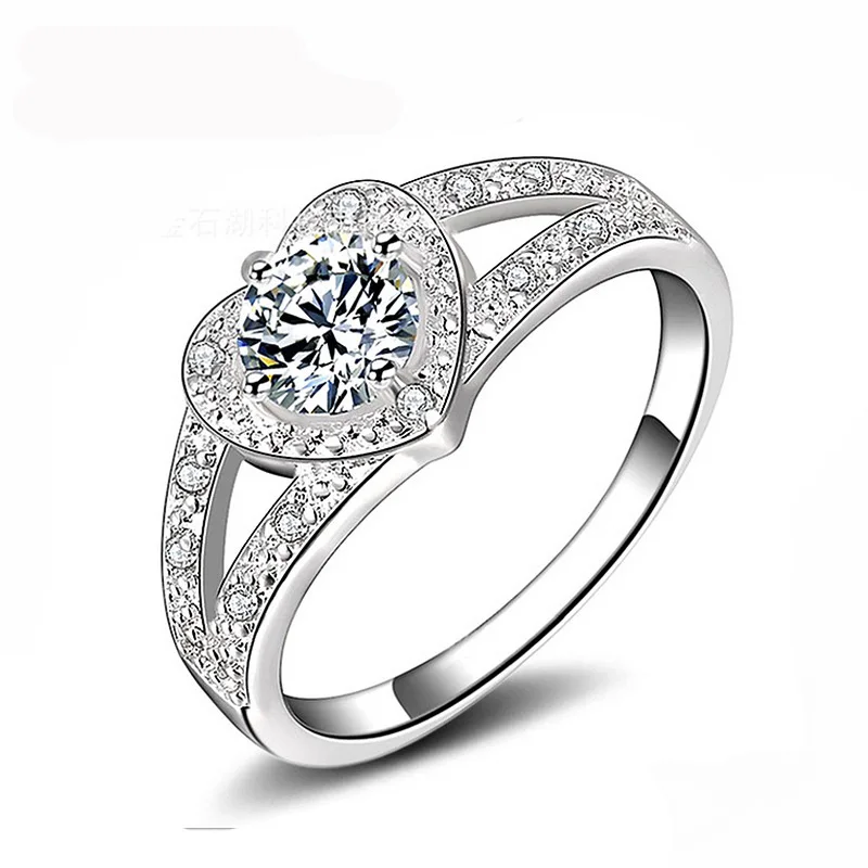 Кольца для Для женщин с серебряным покрытием Цвет Ювелирные Bague Anillos Mujer высокого