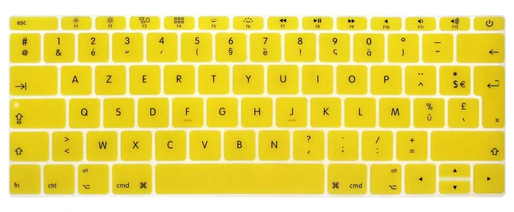 AZERTY французский UK силиконовый чехол для клавиатуры MacBook New Pro 13 &quotA1708 (2016 версия