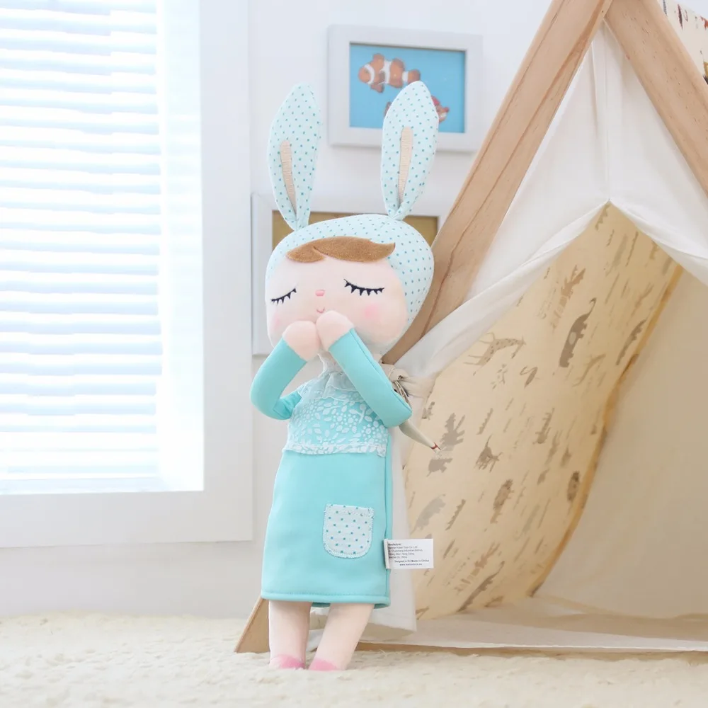 Metoo Angela bunny, плюшевый мятный кролик, куклы, одежда для девочек, юбка, плюшевые игрушки, мягкие Подарочные игрушки для детей, девочек 12*4"