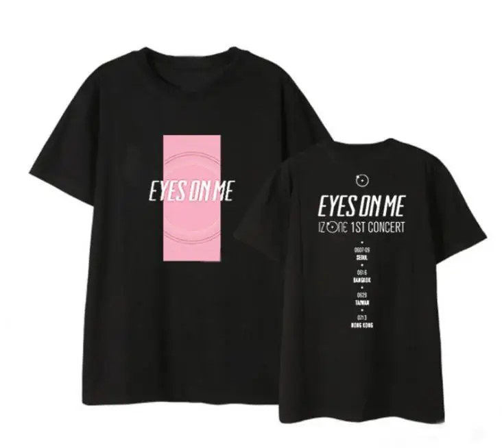 Футболка с коротким рукавом Kpop izone eyes one me/Buenos Aires летняя футболка унисекс принтом