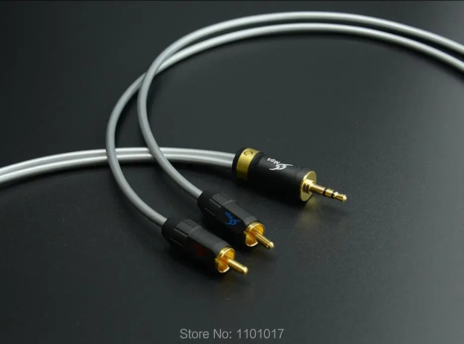 Hi Fi EXQUiS MPS кабель для соединения сигнала OCC 3 5 мм к 2 RCA аудио RCA|Кабели VGA| |