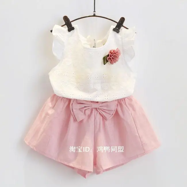 Розничная продажа высокое качество! Комплект летней одежды для девочек 1 7 лет|girls