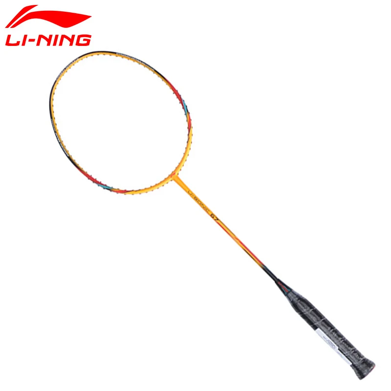 Новинка 2017 Li Ning ракетки для бадминтона U Sonic 67 гоночные из углеродного волокна с 1
