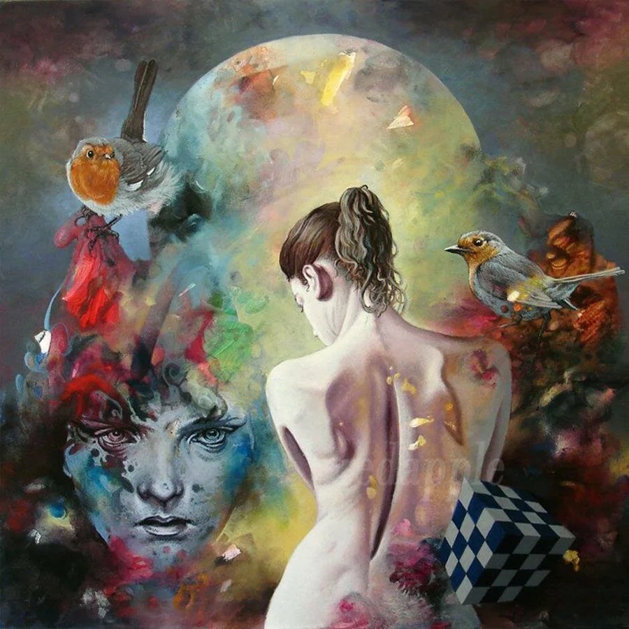 Алмазная живопись сделай сам цветная полноформатная мозаика с изображением