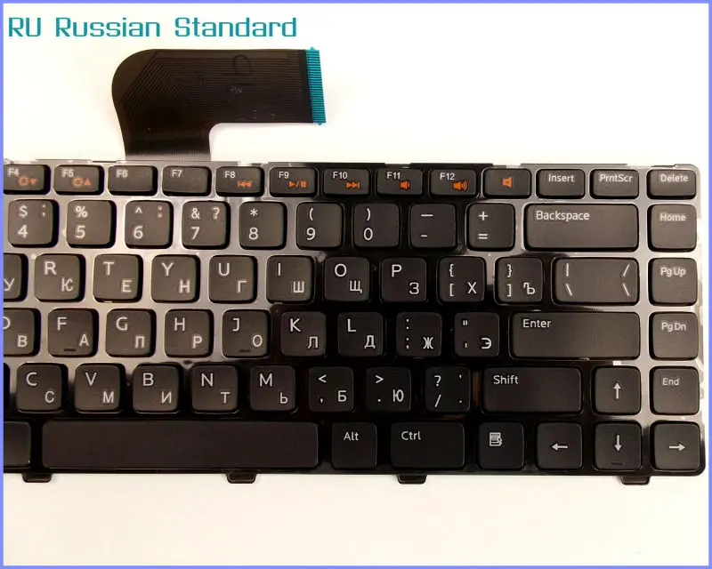 Русская версия RU Клавиатура для ноутбука Dell Inspiron 14R 14RD N4110 N4110D M411R M521R 15 3520|keyboard