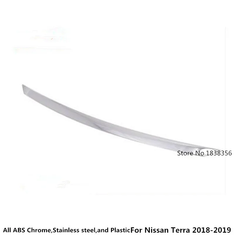 Для Nissan Terra 2018 2019 2020 Гарнир ABS Хром передний двигатель машина решетка верхняя