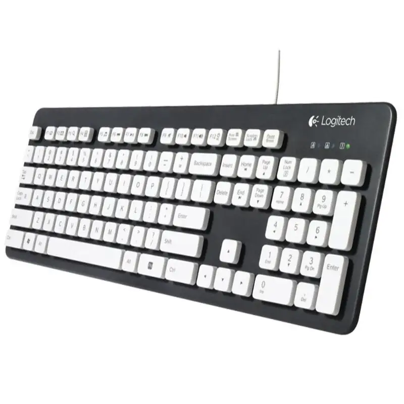 Logitech моющаяся Проводная клавиатура K310 прочный лазерный принтер для Windows