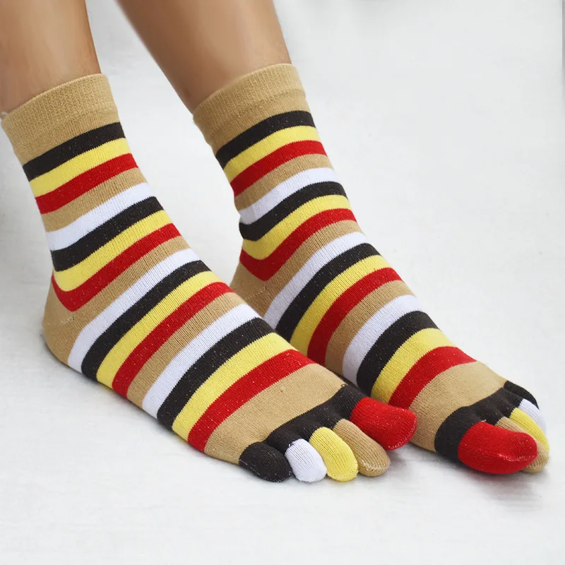 Модные носки с пятью пальцами для девочек Calcetines хлопковые повседневные Мягкие