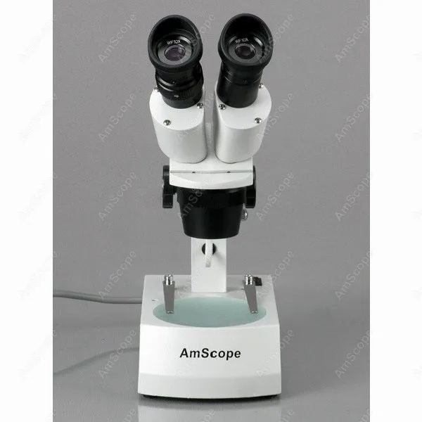 Бинокулярный стерео микроскоп -- AmScope поставляет 10X-20X-40X бинокулярный с верхними и