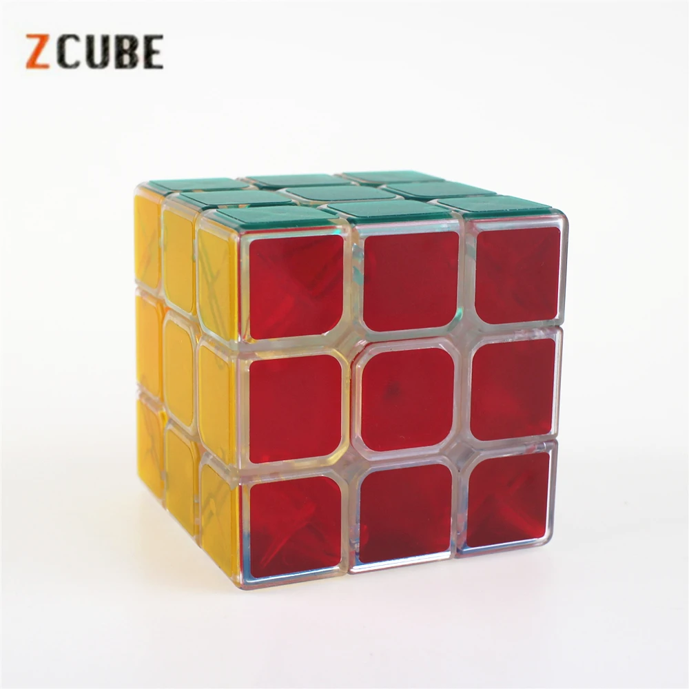 3x3x3 Zcube Кубики головоломки матовые наклейки прозрачный кубик Развивающие игрушки