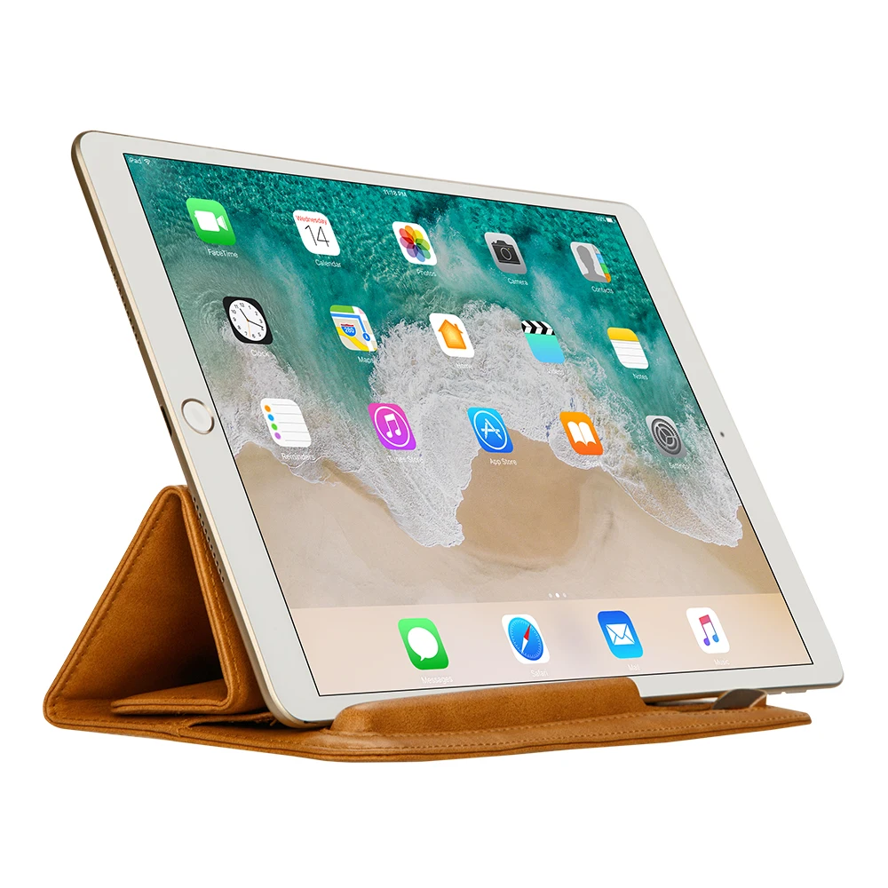 Jisoncase Кожаный чехол Чехол для iPad Pro 10,5 Чехол Мягкий складной рукав сумка с карандашом слот для iPad Pro 9,7