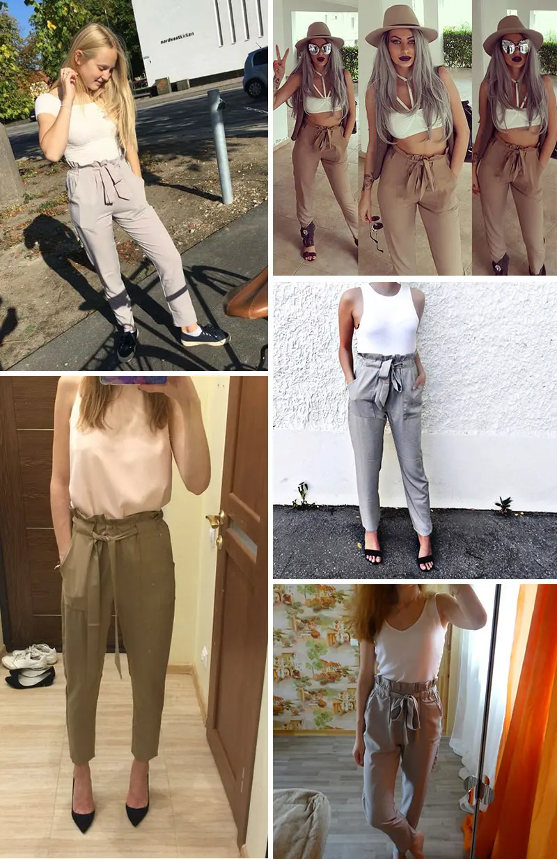 Simplee одежды OL шифон Высокая талия штаны-шаровары Для женщин stringyselvedge летний Стиль повседневные штаны женские новинка года черные брюки