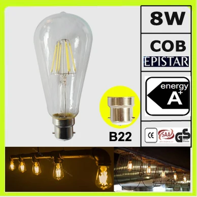 Светодиодные ретро лампы Эдисона 8 Вт 800 лм ST64 ST19 2 шт./упаковка|bombillas led|led filamentcob led